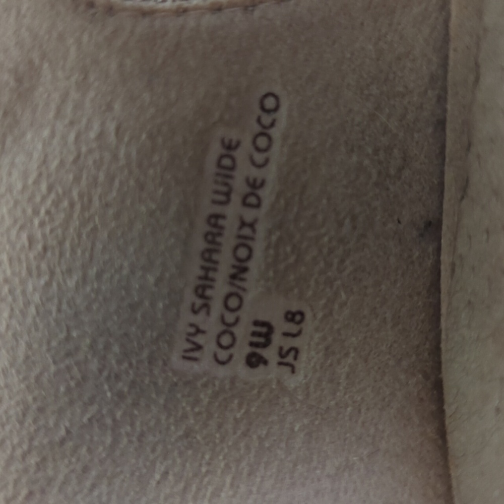 Earth Ivy Sahara Open Toe Leather Shooties 9W Tan - Picture 2 of 16